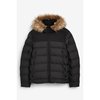 Manteau homme noir capuche