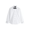 Nœud Papillon Blanc Texturé/Noir