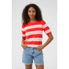 Rouge Grenadine/Rose Lilac Wide Stripe