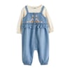 Denim Bleu Brodé