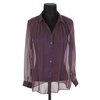 Top soie violet