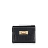 Black-Croc Print Leather