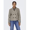 Manteau mi long beige femme