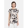 T-shirt Femme Betty & Co - Coupe Droite, Manches 3/4, Col Rond - Uni Et Décontracté