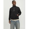 Zwarte hoodie met rits heren