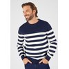 Bleu Marine Rayé