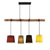 Rouge, Gris, Noir, Jaune, Bois Clair