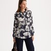 Star print/navy background