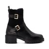 Bottes motardes femme cuir noir