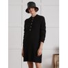 Robe laine col montant