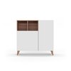 Armoire blanche et rose