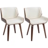 Blanc, Marron Foncé