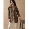 Parka kaki à capuche femme