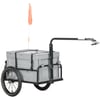 Remorque Vélo HOMCOM 65L - Coffre Amovible, Pliable, Charge 40kg, Réflecteurs