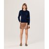 Pull cachemire bleu ciel femme