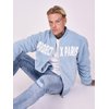 Blouson teddy homme bleu
