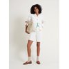 Veste en jean violette femme