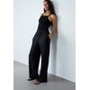 Pantalon fluide plissé noir