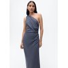 Robe asymétrique bleu