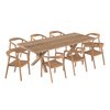 Table et chaises de jardin en teck