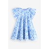 Bleu Motif Fleurs