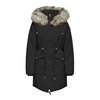 Manteau parka femme noir