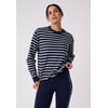 Bleu Marine Rayé