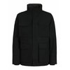 Caban long noir homme