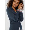 Blazer rayé bleu et blanc