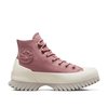 Pink platform trainers