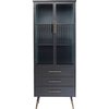 Vaisselier noir vitrine