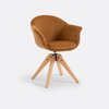 Fauteuil de bureau jaune moutarde