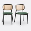 Groene eettafel stoelen