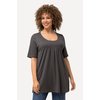 Tee shirt femme gris anthracite