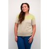 Beige/Jaune Rayures Sand Melange/Lime Half Stripe