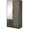 Gris Anthracite Et Bois Naturel