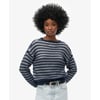Rayures Bleu Marine Foncé