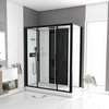 Cabine de douche noir