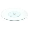 Plateau en verre rond