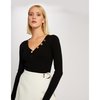 Pull col v femme