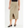 Jupe kaki taille haute