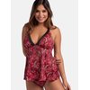 Imp Cachemire Fond Rouge