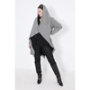 Manteau mi long pied de poule