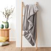 Fleece deken grijs