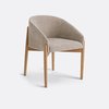Chaise tissu beige