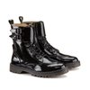 Boots cuir vernis
