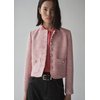 Veste tweed rose
