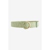Robe Alice + Olivia Willow - Taille XS - Tricot à Volants Avec Ceinture Raphia Vert Olive