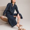 Robe bleu marine et blanc