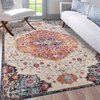 Tapis vintage bleu gris